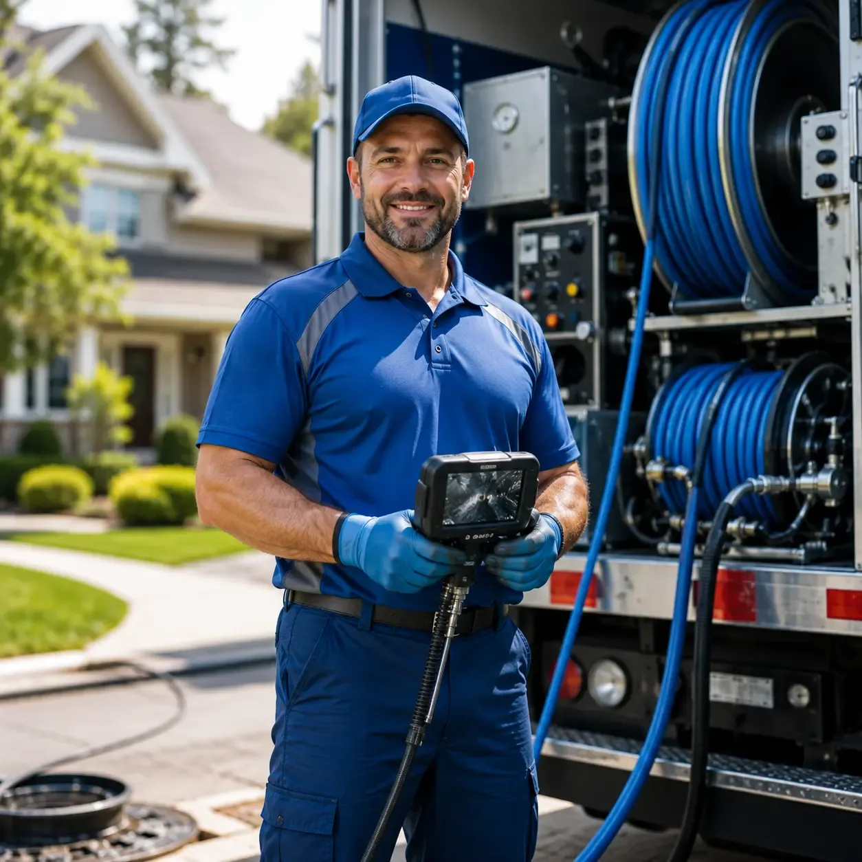 Local outdoor drain cleaning specialists in Sheffield, TX
